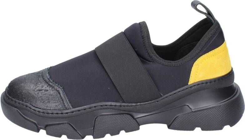 Stokton Heren Textiel Sneakers Black Heren