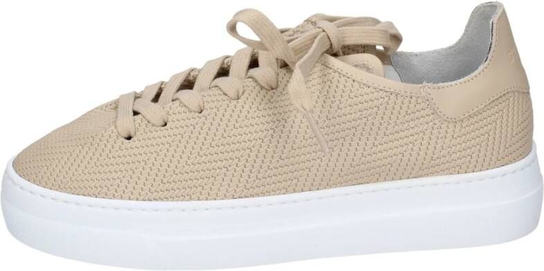 Stokton Leren Dames Sneakers Beige Dames