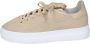 Stokton Leren Dames Sneakers Beige Dames - Thumbnail 1