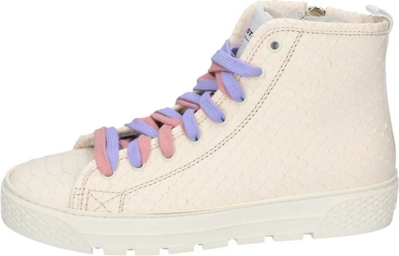 Stokton Leren Dames Sneakers Beige Dames