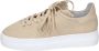 Stokton Leren Dames Sneakers Beige Dames - Thumbnail 1