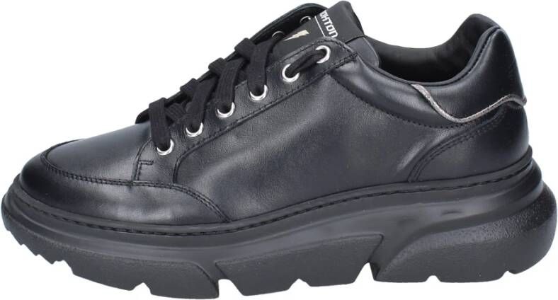 Stokton Leren Dames Sneakers Black Dames