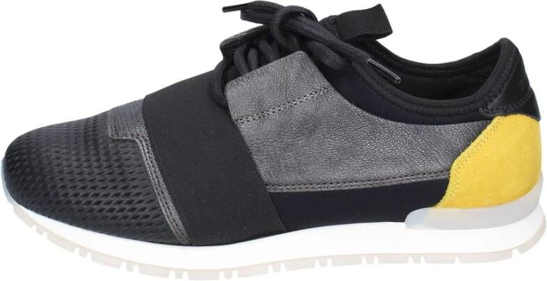 Stokton Leren Dames Sneakers Black Dames