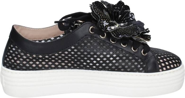 Stokton Leren Dames Sneakers Black Dames