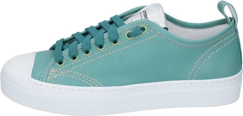 Stokton Leren Dames Sneakers Green Dames