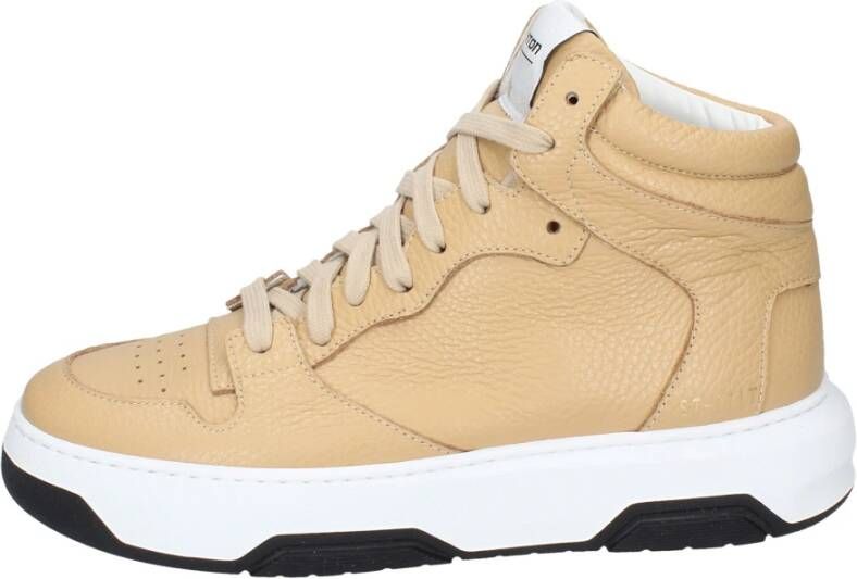 Stokton Leren Dames Sneakers Stijlvolle Schoenen Beige Dames