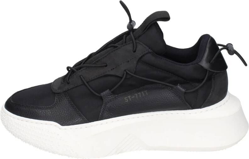 Stokton Leren Dames Sneakers Stijlvolle Schoenen Black Dames