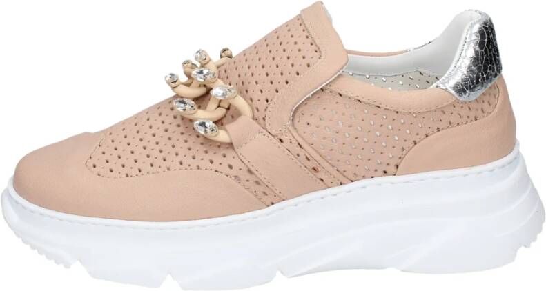 Stokton Leren Dames Sneakers Stijlvolle Schoenen Pink Dames