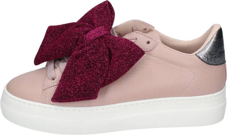 Stokton Leren Dames Sneakers Stijlvolle Schoenen Pink Dames