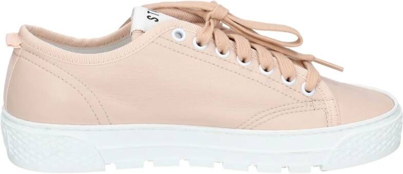 Stokton Leren Dames Sneakers Stijlvolle Schoenen Pink Dames