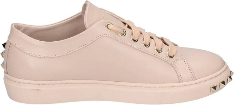 Stokton Leren Dames Sneakers Stijlvolle Schoenen Pink Dames