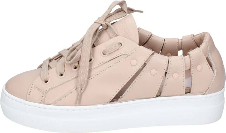 Stokton Leren Dames Sneakers Stijlvolle Schoenen Pink Dames