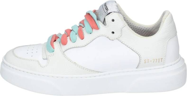 Stokton Leren Dames Sneakers White Dames