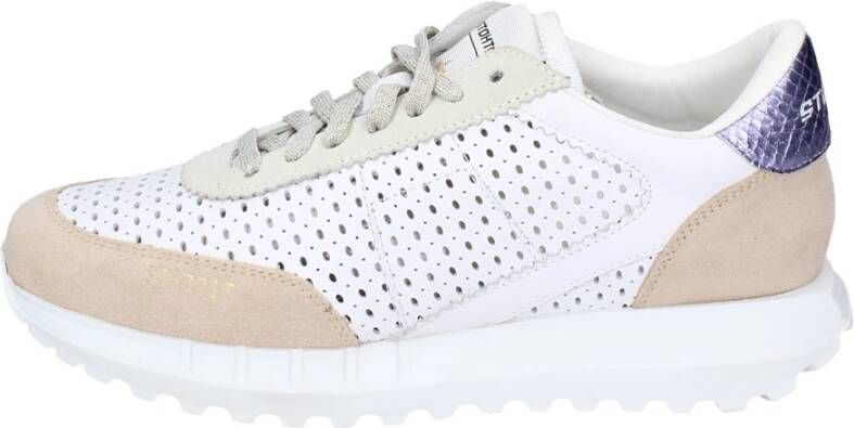 Stokton Leren Dames Sneakers White Dames