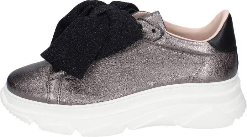 Stokton Leren Damessneakers Gray Dames