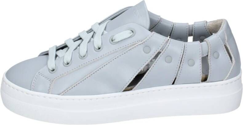 Stokton Leren Damessneakers Gray Dames