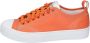 Stokton Leren Damessneakers Orange Dames - Thumbnail 1