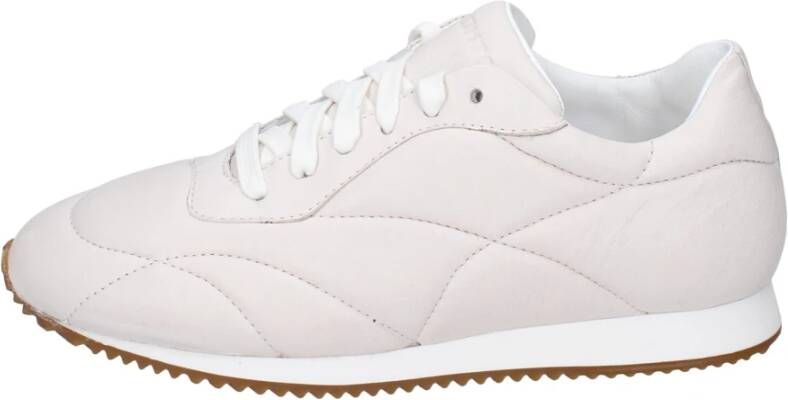 Stokton Leren Damessneakers White Dames