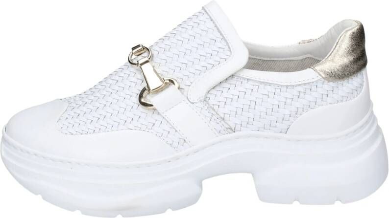 Stokton Leren Damessneakers White Dames
