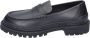 Stokton Leren Heren Loafers Schoenen Black Heren - Thumbnail 1