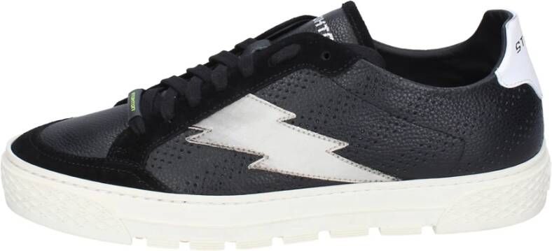 Stokton Leren Heren Sneakers Black Heren