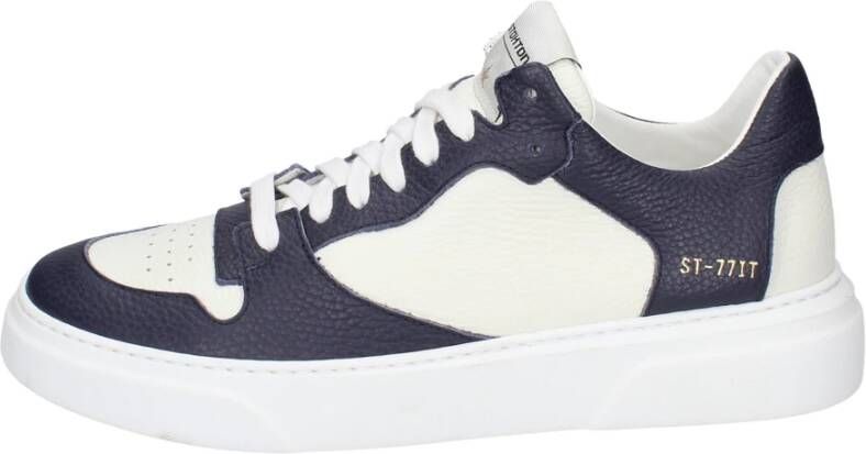 Stokton Leren Heren Sneakers Blue Heren