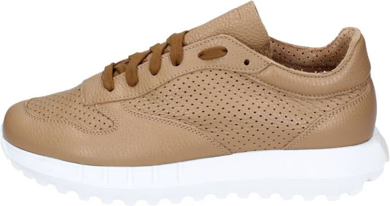 Stokton Leren Heren Sneakers Brown Heren