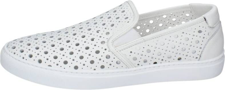 Stokton Leren Slip-On Heren Sneakers White Heren