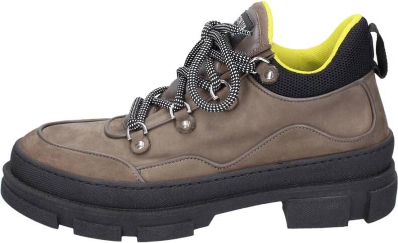 Stokton Nubuck Leren Enkellaarzen Mannen Beige Heren