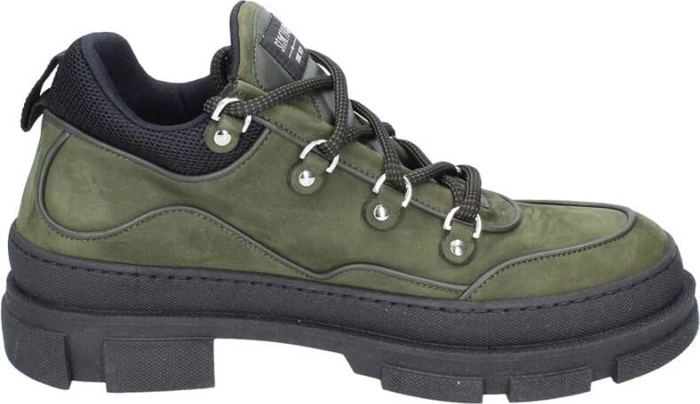 Stokton Nubuck Leren Enkellaarzen voor Mannen Green Heren