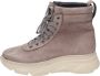 Stokton Nubuck Leren Enkellaarzen Vrouwen Beige Dames - Thumbnail 1