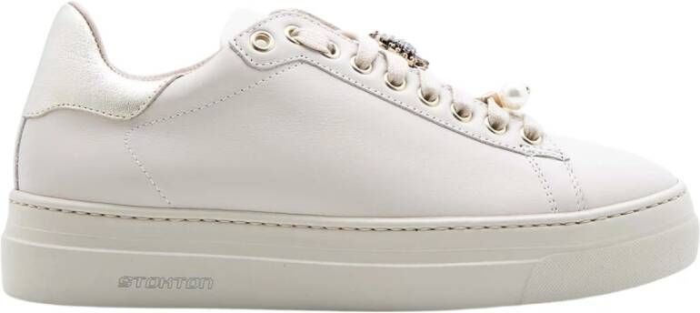 Stokton Stijlvolle Sprite Sneakers Beige Dames