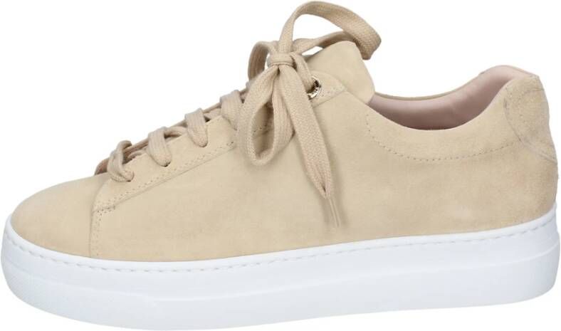 Stokton Suede Damessneakers Beige Dames