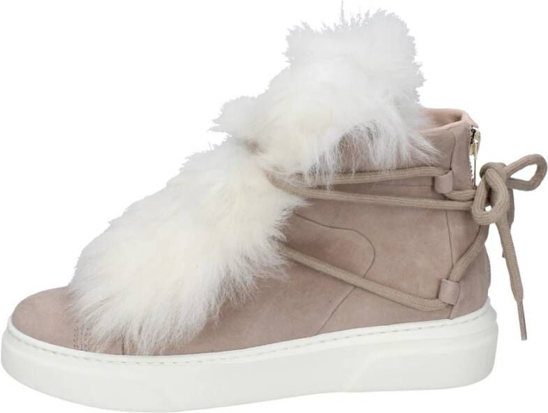 Stokton Suede Damessneakers Beige Dames