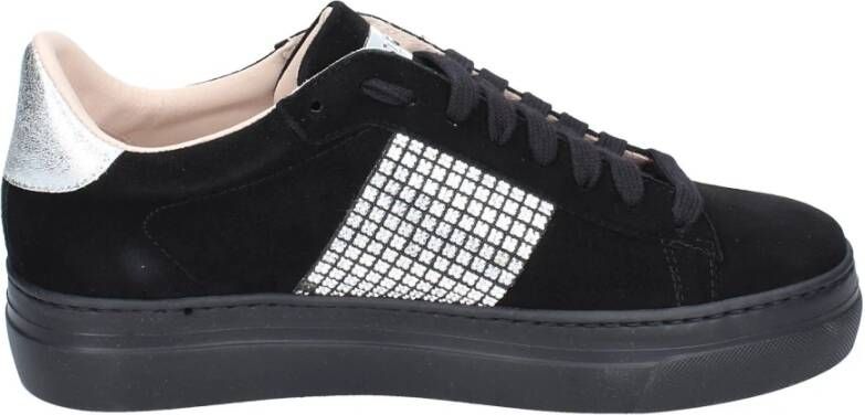 Stokton Suede Damessneakers Black Dames