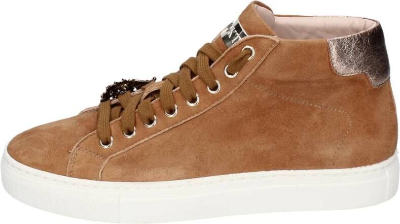 Stokton Suede Damessneakers Brown Dames