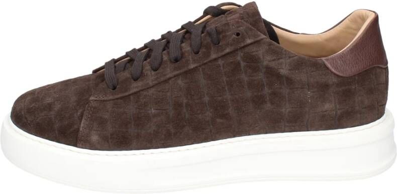 Stokton Suede Heren Sneakers Brown Heren