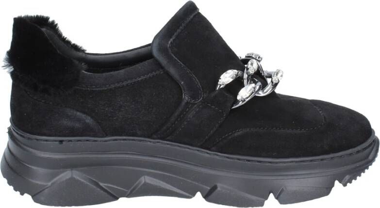 Stokton Suède sneakers voor vrouwen Black Dames