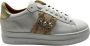 Stokton Witte leren sneaker met zijaccessoire White Dames - Thumbnail 1