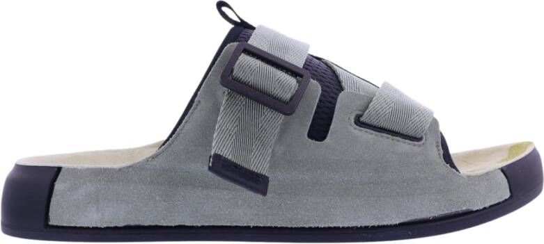 Stone Island Olijfgroene Su de Slippers Gray Heren Schoenen.nl