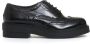 Strategia Zwarte Leren Brogue Veterschoenen Black Dames - Thumbnail 1