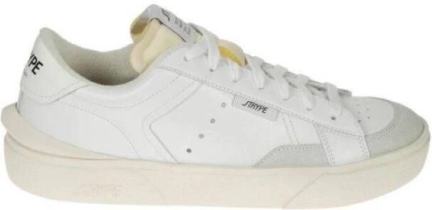 Strype Italiaanse Stijl Sneakers Comfort en Stijl White Heren