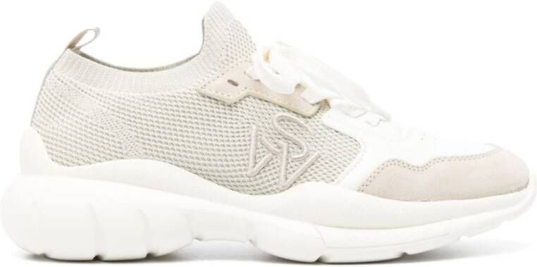 Stuart Weitzman 5050 Sneakers Wit Beige White Dames