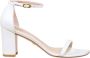 Stuart Weitzman Amelina Sandalen met natuurlijke lederen hakken 75 Wit Dames - Thumbnail 1