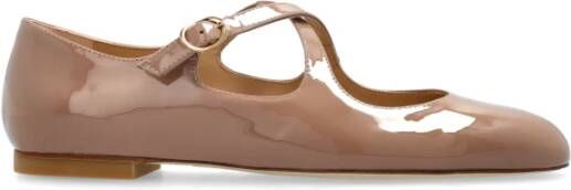 Stuart Weitzman Ballerina's Clem Beige Dames