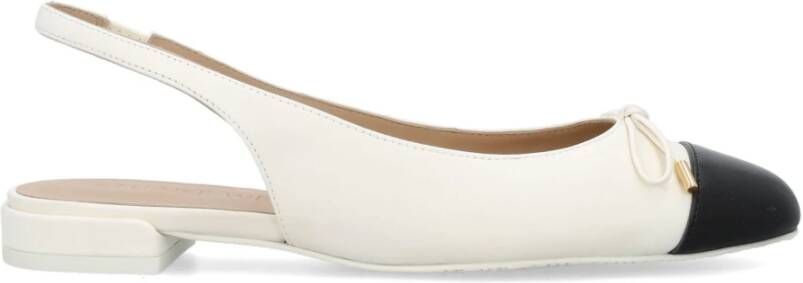 Stuart Weitzman Stijlvolle Bow Slingback Flats Beige Dames