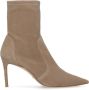 Stuart Weitzman Beige Suède Enkellaarzen Beige Dames - Thumbnail 1