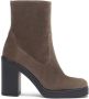 Stuart Weitzman Bethenny 80 ZIP Bootie Gray Dames - Thumbnail 1