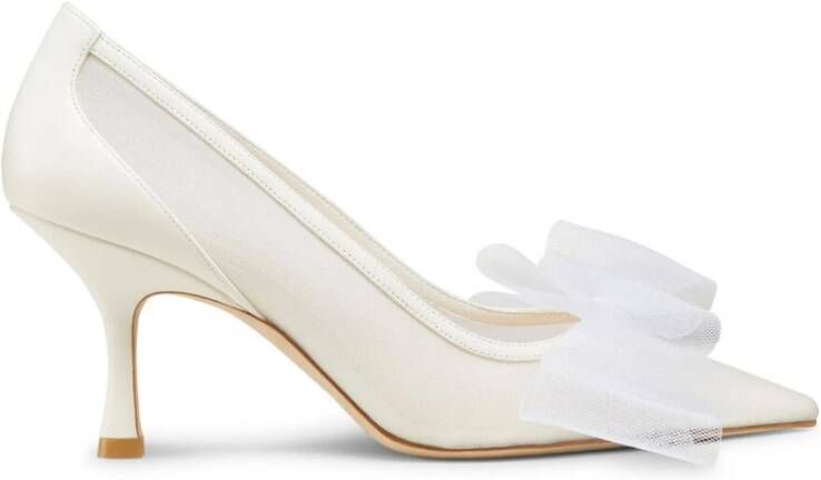 Stuart Weitzman Blushing BOW 75 Pump Beige Dames