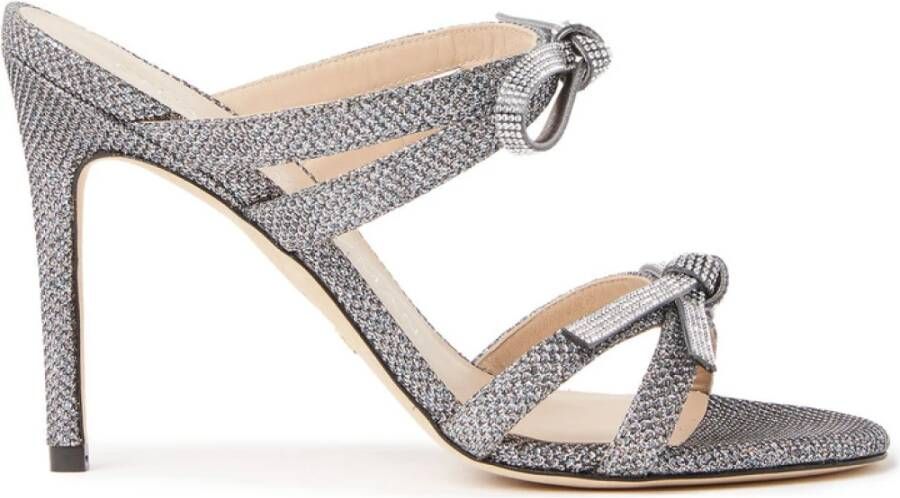 Stuart Weitzman Kristallen Strik Muiltjes Gray Dames